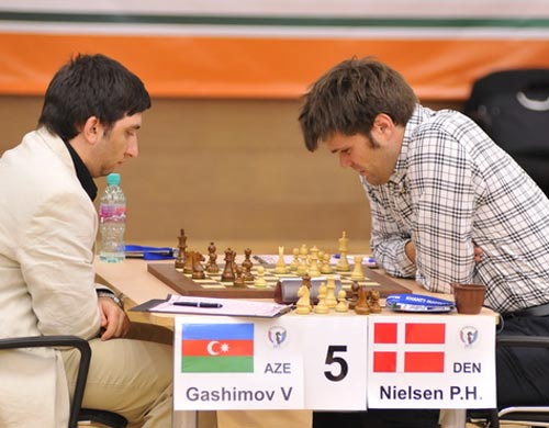 Vugar Gashimov against Peter Heine Nielsen