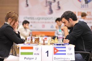 Polgar finally won this most dramatic of games. Photo © 