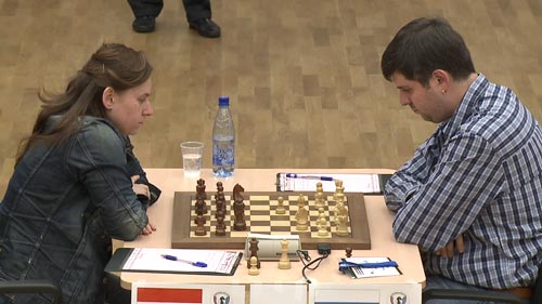 Judit Polgar against Peter Svidler