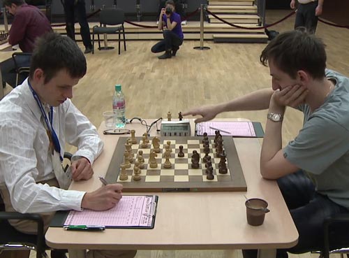 David Navara against Alexander Grischuk