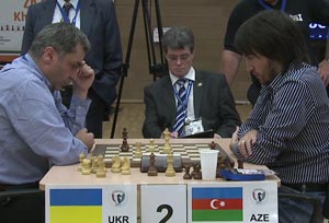 Ivanchuk eventually eliminated Radjabov winning their 2nd playoff rapid game. Photo © 