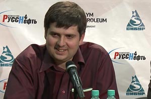 Svidler was obviously delighted to reach the final where he may still meet his friend Alexander Grischuk who he helped in the Candidates earlier in the year. Photo © 