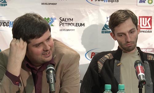 Svidler won with black against Grischuk