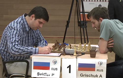 Svidler against Grischuk