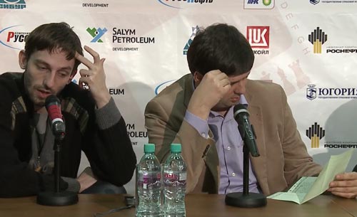 Svidler and Grischuk did not look at Shipov's 18...d5