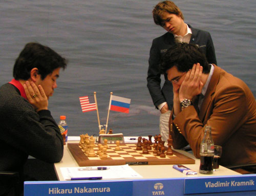 Magnus Carlsen vs Hikaru Nakamura, Speed Chess Ch, Laurent Fressinet 