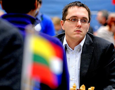 Sipke Ernst, who beat Pentala Harikrishan in a wild game in Round 11