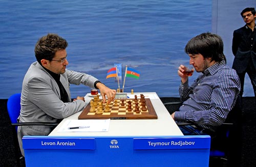 Levon Aronian against Teimour Radjabov