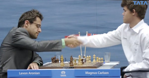 Aronian was unlucky not to beat Carlsen. Photo © 