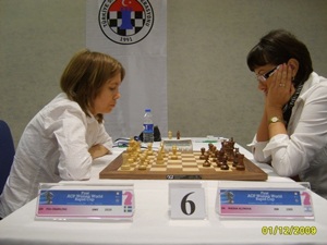 Pia Craming and Masha Klinova from Round 1. Photo ©