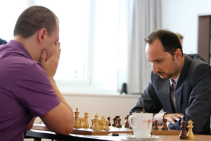 Kamsky-Topalov Round 3 in Zug. Photo © Anastasiya Karlovich
